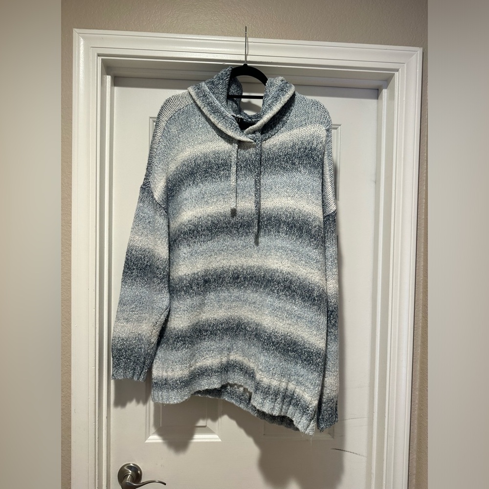 Blue and Gray Striped Sweater G.I.L.I